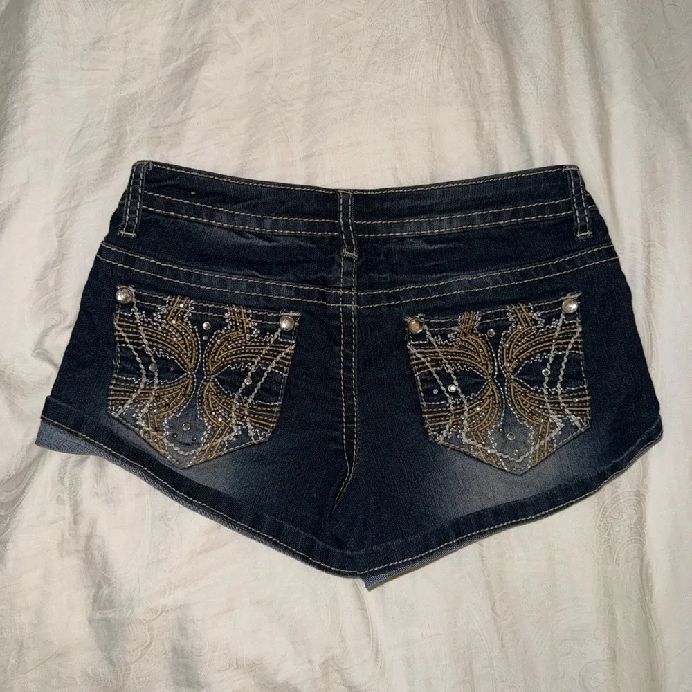 Y2K denim micro shorts